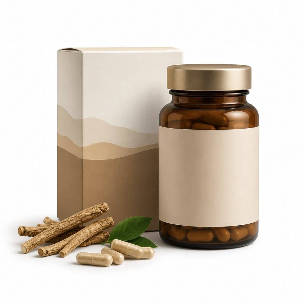 Ashwagandha extrait titré en gélules présenté seul