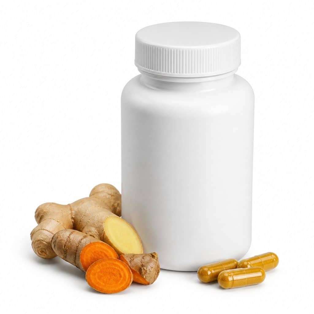 Curcuma et gingembre en gélules présenté seul