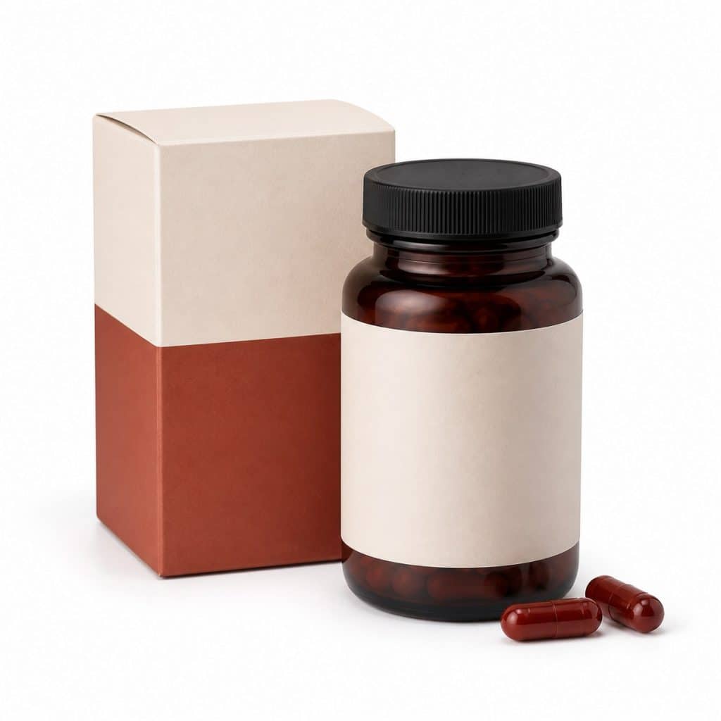 Fer bisglycinate en gélules présenté seul