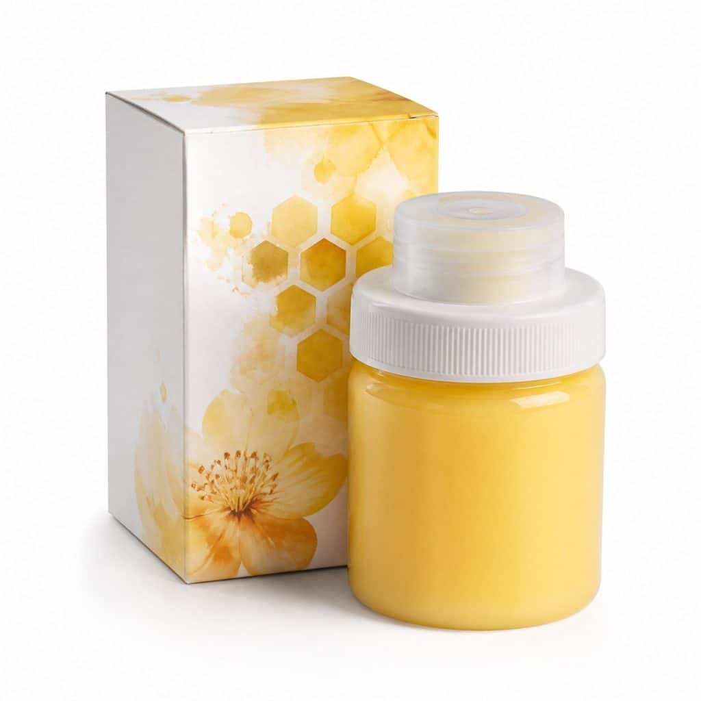 Gelée royale biologique en pot doseur présenté seul