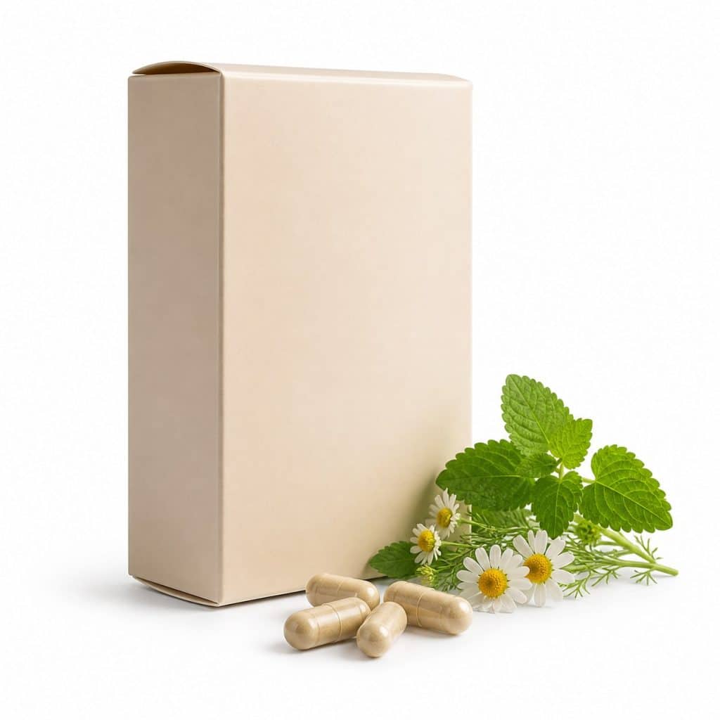 Mélisse et camomille en gélules présenté seul