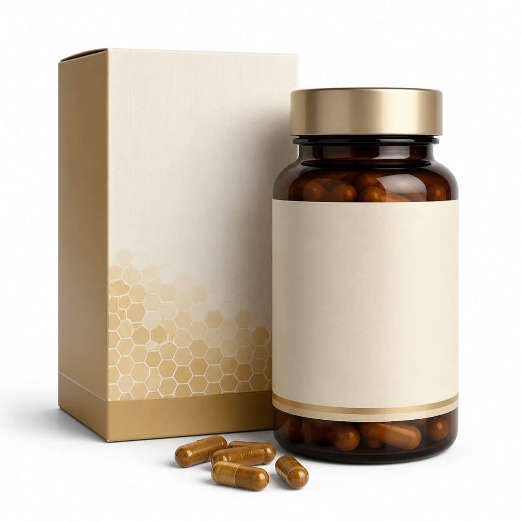 Propolis en gélules présenté seul