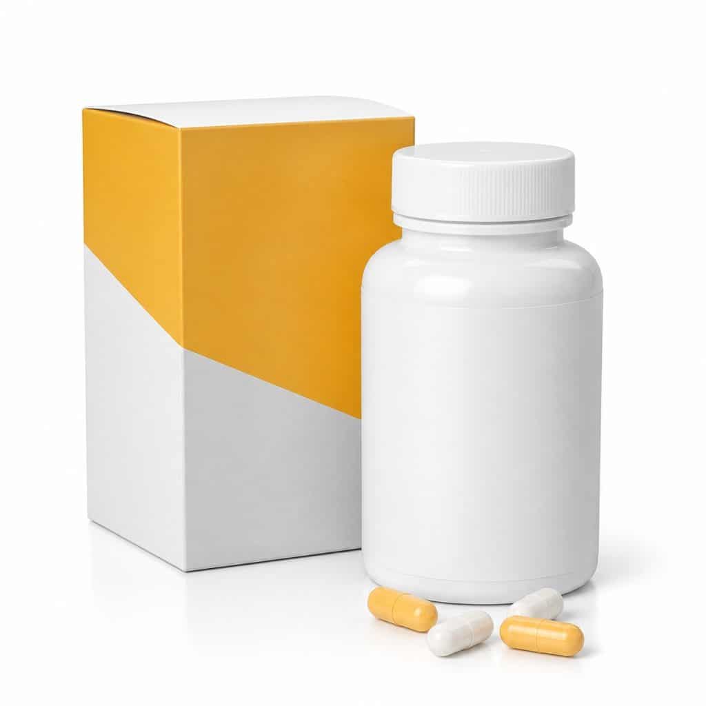 Vitamine C et zinc en gélules présenté seul