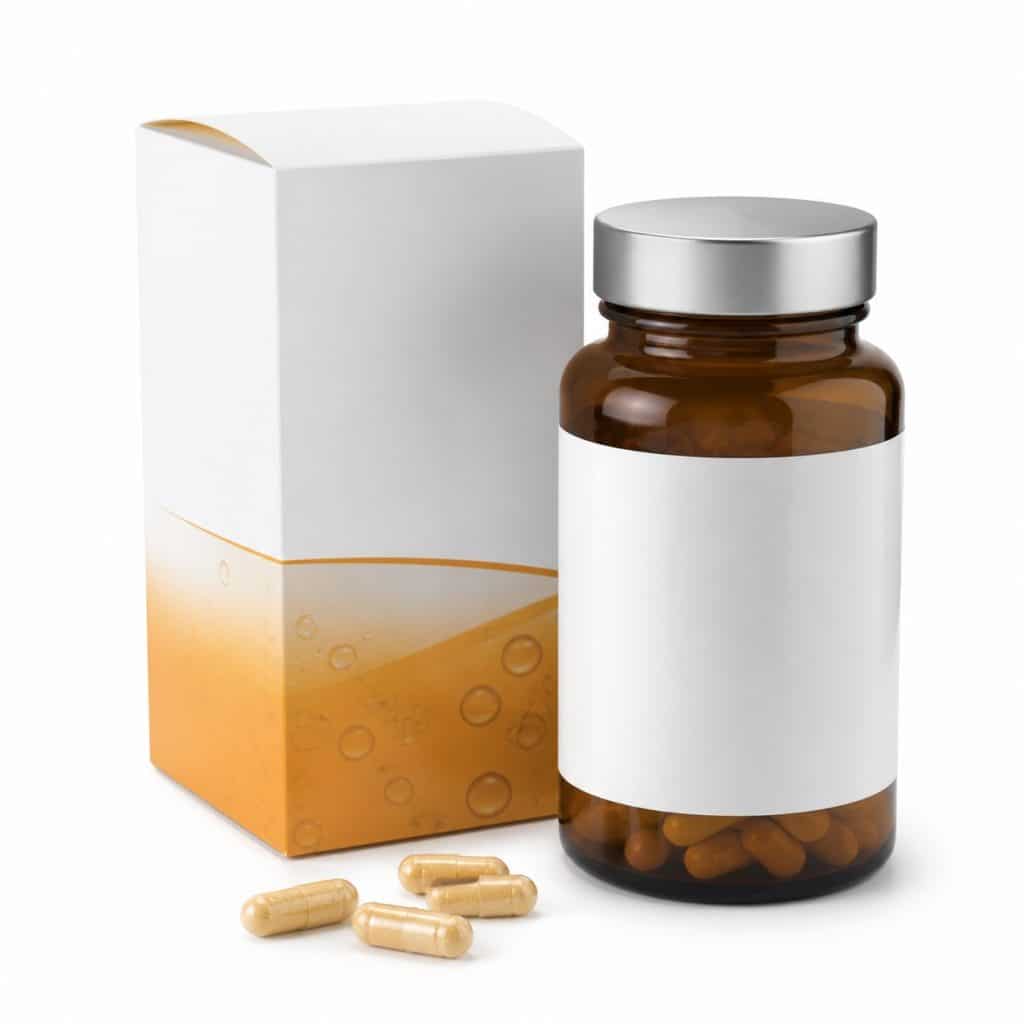 Vitamine C liposomale en gélules présenté seul