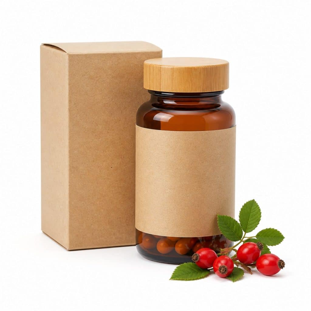 Vitamine C naturelle de cynorrhodon (rose canine) présenté seul