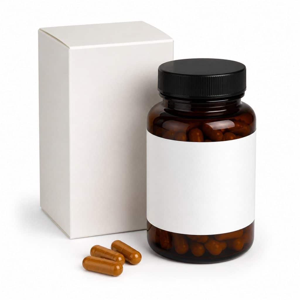 Zinc et cuivre complexe en gélules présenté seul